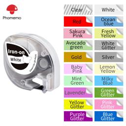 Phomemo Label Maker, Recargas De Fita De Etiqueta, Fita De Cetim, Fita De Etiqueta De Plástico, Compatível Dymo Label Maker LT-100H, P12 e P12-Pro - Image 1