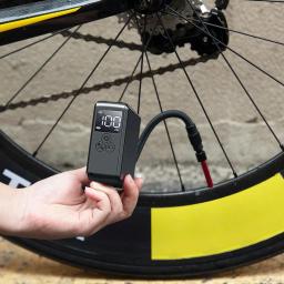 Bicicleta elétrica Bomba de ar, Inflator pneu portátil, Display LCD, USB C, Acessórios de bicicleta, motocicleta, carro, motocicleta, 2400mAh, 150psi - Image 3
