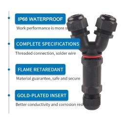 IP68 I/Y/T Forma M20/M25 Conector Impermeável 2/3/4/5 Pin Parafuso Terminal Adaptador Para 6-16mm Cabo Fio Exterior Conector DIY VAI - Image 4