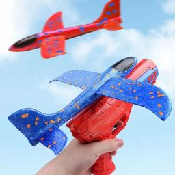 Crianças ejeção aeronaves brinquedos espuma avião planador pai-filho jogos ao ar livre brinquedos presentes das crianças espuma tiro brinquedo voador - Image 2