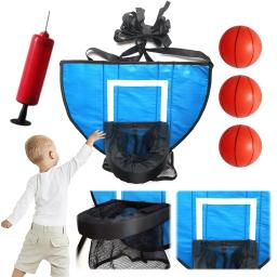 Aro De Basquete De Trampolim Com Bomba, Mini Bolas De Basquete, Fácil De Montar, Acessórios - Image 2