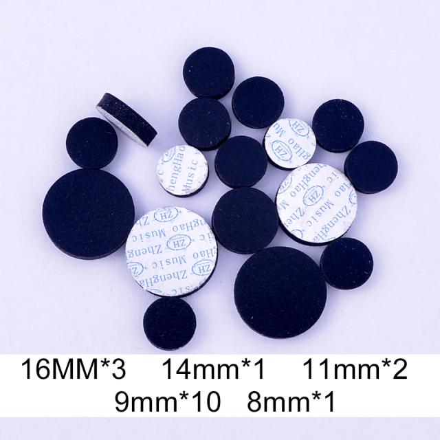 Conjunto de 17 Almofadas Sintéticas para Clarinete - Material de Reparo e Acessórios para Instrumentos de Sopro