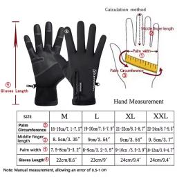 Luvas térmicas impermeáveis do tela táctil, Windproof, morno, tempo frio, corrida, esportes, caminhando, esqui, inverno - Image 5