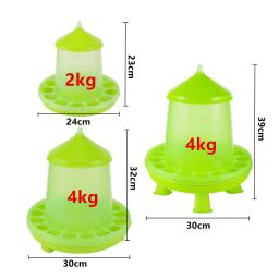 Alimentador automático de aves, Balde de ração de frango, Pombo e codorna alimentação, Farm Poultry Breeding Supplies, 2 4kg, 1Pc - Image 2