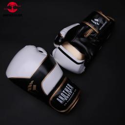 Luvas de boxe profissionais para homens e mulheres, couro, MMA Sparring, saco de soco, treinamento, luta, muay thai, crianças, luva kickboxing - Image 3