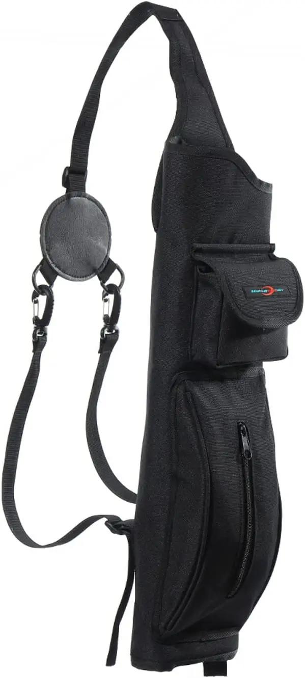 Aljava Ajustável para Arco e Seta com Suporte Traseiro - Mochila de Ombro para Caçadores e Atiradores Jovens e Adultos