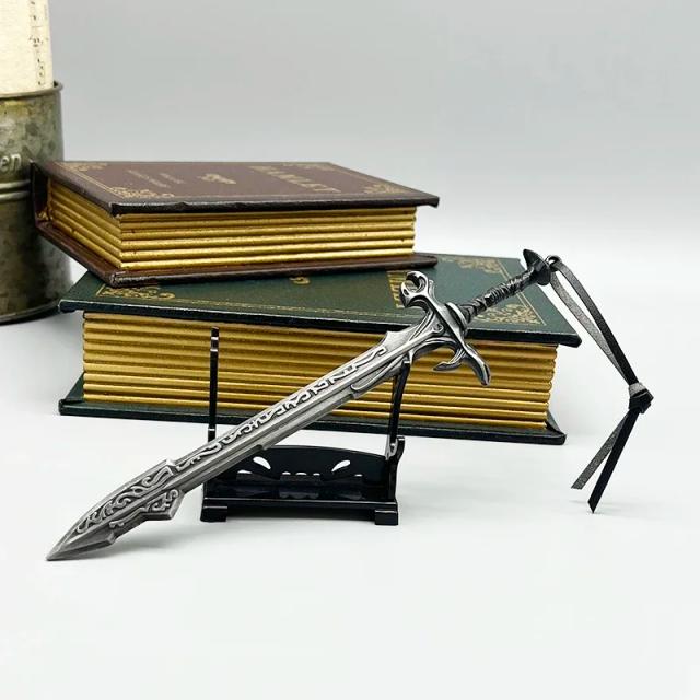 Espada Antiga Kvenel do Herói Nord - Modelo de Metal com Detalhes Ancestrais para Decoração e Presentes - TES5 Periférico Artesanal em Dropshipping