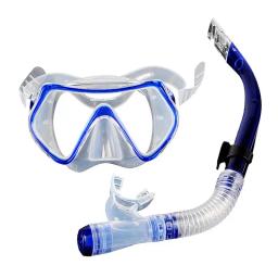 Máscaras de mergulho conjunto de mergulho adulto anti-nevoeiro anti-vazamento seco snorkel conjunto óculos equipamentos de piscina 3 cores - Image 2