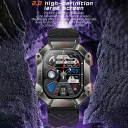 Relógio inteligente impermeável multifuncional para homens, chamada bluetooth, modo multi-esporte, 650 mAh, 100 +, novo, 2023 - Image 3
