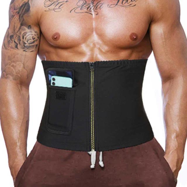Cintura Trainer LAZAWG para Homens - Cinto de Barriga para Perda de Peso e Modelagem Corporal com Suor Fitness