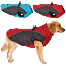 Impermeável reflexivo acolchoado pet roupas, inverno casaco quente, pequeno, médio, grande cão colete, casaco de cachorro, chihuahua, yorkie roupas - Image 1