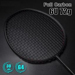 ALP XHP 2Pcs 100% Fibra De Carbono Elástica 6U 72g 30Lbs Amarrado Racquet Ofensiva E Defensiva Pro Raquete De Badminton Com Saco De Corda - Image 3
