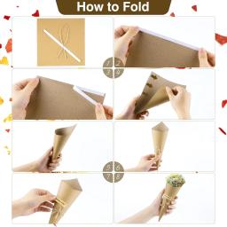 Portátil Corneta Confetti Set, Confetes para casamento, Confetes para casamento, 60 pcs - Image 4