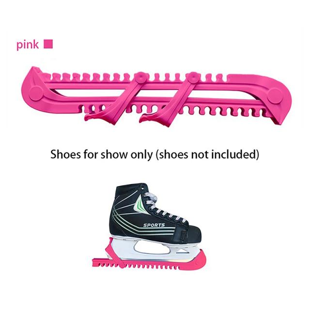 Capa Protetora Ajustável para Patins de Hóquei - Acessório Portátil para Blades de Patinação em Gelo, 1 Par