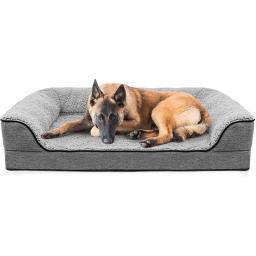 Atacado lavável luxo grande barato espuma de memória cama de cão ortopédico - Image 1