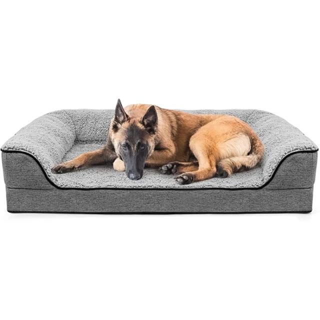Cama Ortopédica para Cães em Espuma de Memória Grande e Lavável com Luxo a Preço Acessível