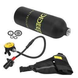 Dideep-tanque de oxigênio para mergulho, 1 litro, portátil, dispositivo de respiração subaquático, com respirador - Image 2