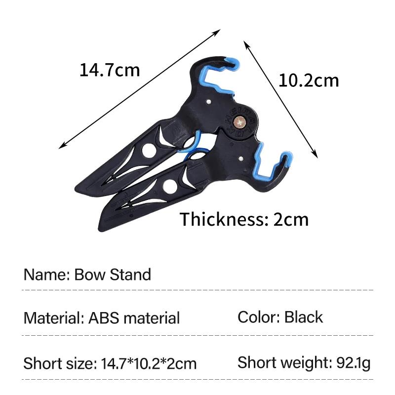 Arco e flecha Composto Bow Stand, Pés dobráveis, Portátil Composto Bow Limb Clamp, Suporte do pontapé, Suporte de cremalheira para perna - Image 1