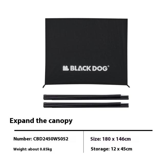 Naturehike blackdog shanting 6.8- configuração rápida cabana tenda quadro de fibra de vidro pólo estável durável conta externa 150d titânio