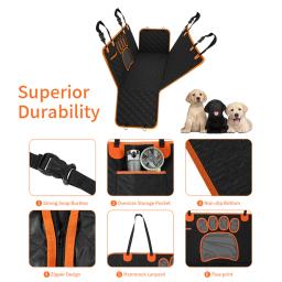 Impermeável Car Seat Cover para Pet, Travel Mat, Hammock para cães pequenos, médios, grandes, gato, traseiro, protetor traseiro, almofada de segurança - Image 2
