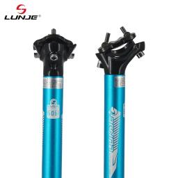 Lunje mountain road bicicleta selim ultraleve liga de alumínio mtb espigão tubo 27.2/30.9/31.6mm * 400mm peças ciclismo - Image 6