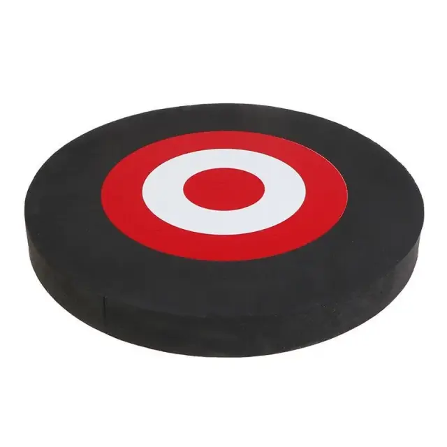 Alvo de Tiro com Arco Sportfun - Prático e Durável em Espuma Preta e Branca 25x25x3cm