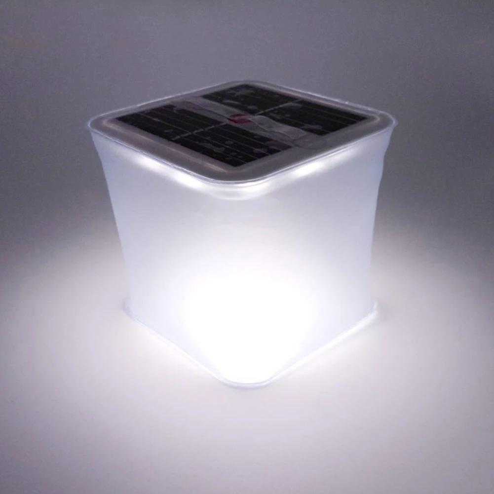 Lanterna portátil solar LED inflável, luz de acampamento, viagens, caminhadas, dobrável, iluminação de emergência, lâmpada flutuante, carro, 1pc - Image 1