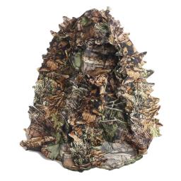 3D camuflagem leopardo chapéu máscara facial completa, caça Headwear, caça Acessórios, Camping, boné tático, equipamentos de caça - Image 4