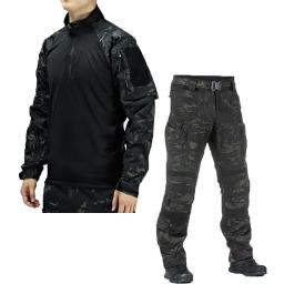 Camuflagem tática sapo para homens, roupas de caça respiráveis, camisa e calças ao ar livre, uniforme de viagem, uniforme para fãs - Image 5