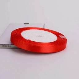 Artesanato De Fita De Cetim Vermelho, Decoração De Festa De Casamento, Embrulho De Presente, Suprimentos De Scrapbooking, Material De Embalagem, DIY, 6mm-75mm, 25 Jardas, Rolo - Image 3