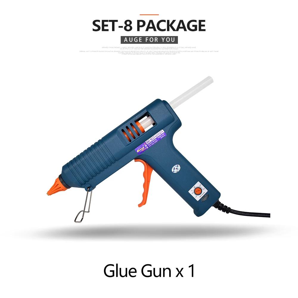 Pistola de cola quente 150w única, ajuste de temperatura para reparo de artesanato, uso diy, bastões de cola de 11mm, bico de cobre puro, pacotes opcionais - Image 1