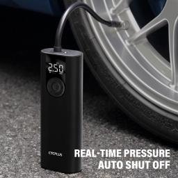 Cycplus bomba de bicicleta de alta pressão, bomba bicicleta de alta pressão 150psi para carro motocicleta de estrada bicicleta acessórios de ciclismo inflador de ar elétrico - Image 1