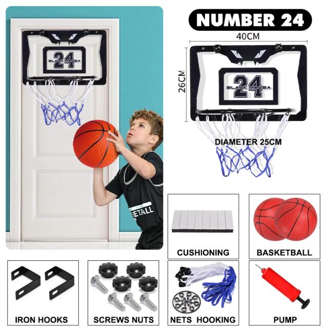 Rede de Basquete Parkten para Meninos com Gancho de Porta Interior - Ideal para Jogos e Treinos em Casa