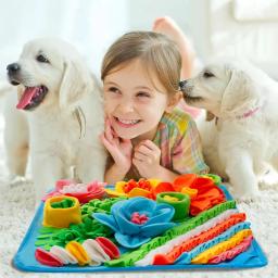 Tapete de cheirar para cães Anti-asfixia Slow Food Mat Ferramenta de caminhada para cães indoor Ansiedade Release Energy Cobertor de caça ao tesouro - Image 2
