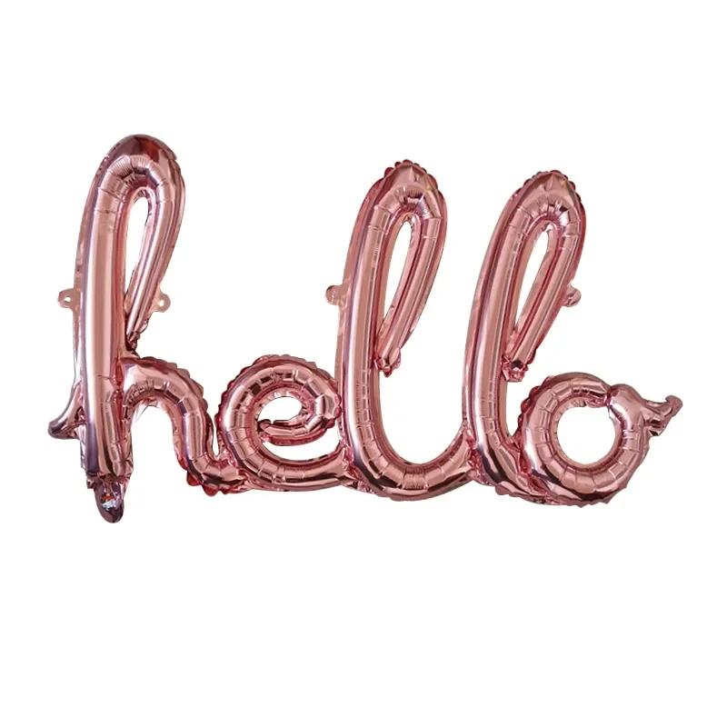 Balões infláveis para o chuveiro do bebê, ouro rosa, decoração da festa do feliz aniversário, 10, 13, 15, 21, 21, 30 bolas do número, chuveiro do bebê - Image 1