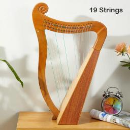 Madeira maciça folheado lira harpa, mogno corda instrumento, 19, 23 cordas, meia chave - Image 2