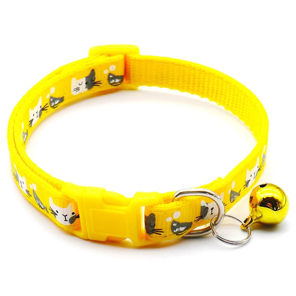 Ajustável Pet Coleiras com Bell, Anti-lost Corda, Cat Coleiras, Cão Suprimentos, Acessórios Decorativos, 1Pc - Image 1