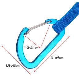 Leve Stretchable Kayak Paddle Leash, colhedor enrolado para SUP, caiaque, canoagem, barcos, 5-7 pés, 2pcs - Image 6