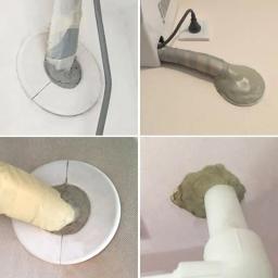 Argila de modelagem de ar-endurecimento, cinza, 140g, argila de modelagem a seco ar impermeável do reparo do selo do furo da parede do cimento argila de molde diy - Image 3