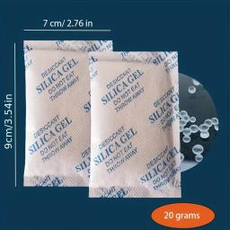 Dessecante Substituído por Todos os Alimentadores de Cães e Gatos Petkit, Gel de Sílica para Armazenamento, Dessecante Seguro para Alimentos, 20g, 10 Pacotes - Image 2