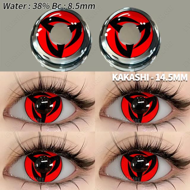 Lentes de Contato Multicoloridas Eyeshare para Anime, Halloween, Cosplay e Maquiagem - 1 Par