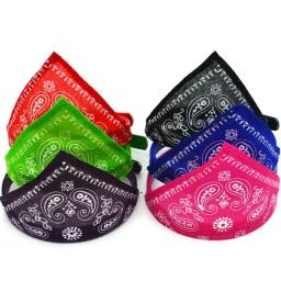 Lenço ajustável do pescoço do animal de estimação do plutônio do colar da bandana do gato e do cão com lenço impresso do triângulo - Image 3