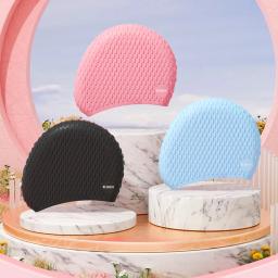 Boné de silicone para adultos, boné de natação impermeável para mulheres e homens, elástico alto, chapéu de banho, acessórios de piscina - Image 4