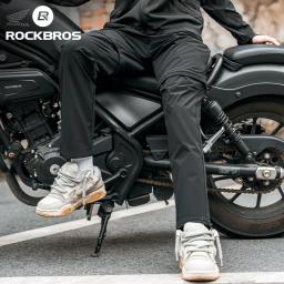 ROCKBROS Calças de Ciclismo Respiráveis, Confortáveis Calças de Bicicleta MTB, Alta Elasticidade, 2 em 1, Destacável, Leve, Primavera, Verão - Image 1