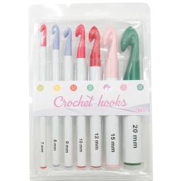 Agulha De Tricô Crochet Gancho, Agulha De Camisola, Agulhas De Costura, 7pcs por conjunto - Image 1