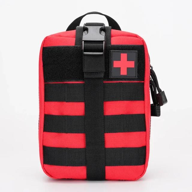 Kit Médico Tático MOLLE para Montanhismo e Camping - Equipamento de Emergência para Aventureiros e Trilheiros