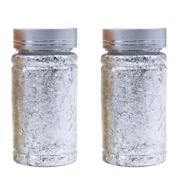 Papel metálico, folha de prata e ouro, flocos para artesanato DIY, douramento e artesanato, artes das unhas, 2PCs - Image 6