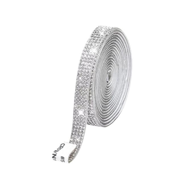 Adesivo Cristal Rhinestone Auto Adesivo para DIY: Decoração de Jóias, Brinquedos e Artesanato com Glitter