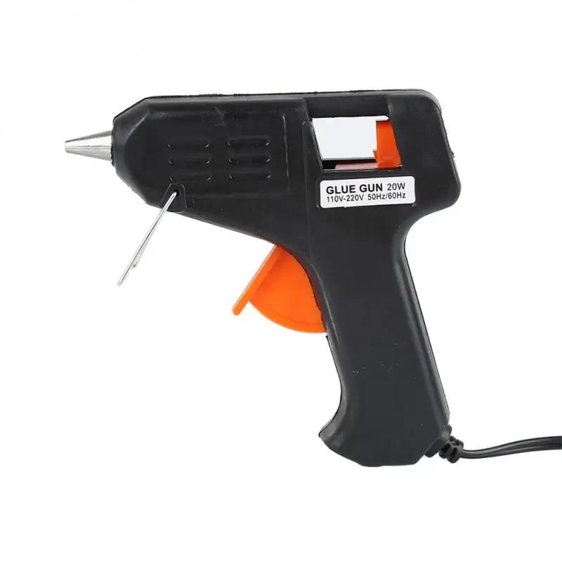 20w elétrica do agregado familiar mini pistola de cola quente com suporte calor industrial arma excelente fixação para diy artesanato artes reparação ferramenta - Image 1