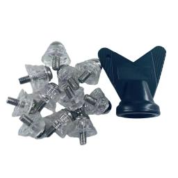 Universal Futebol Bota Spikes, M5 Rosca Spikes, Rugby Sapatos Studs para Treinamento de Competição, Indoor e Outdoor Sports, Parafuso de relva, 12PCs - Image 2